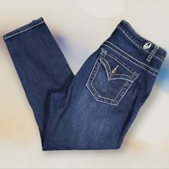 Nine West Date Night Capri Zipped Cuff Jeans - Picture 1 of 8